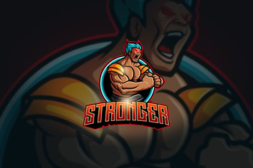 Stronger - Mascot & Esport Logo