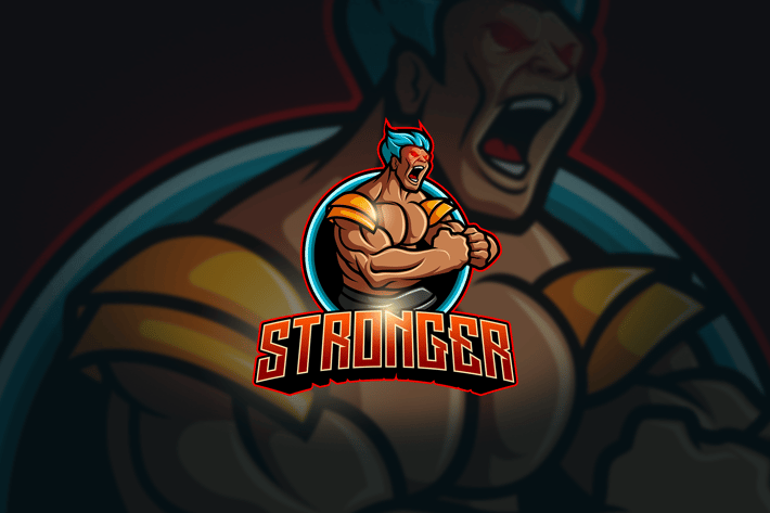 Stronger - Mascot & Esport Logo