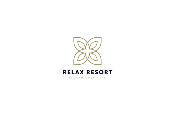 Relax Resort Logo Template