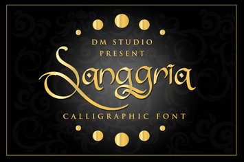 Sanggria - Calligraphic Font 