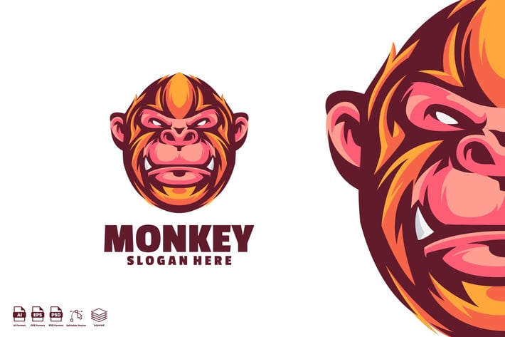 Monkey Logo Template