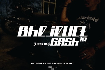 Bhejeuct gash typeface