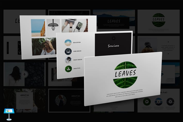 Leaves Keynote Template
