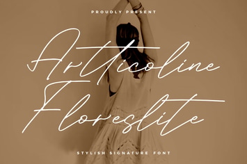 Artticoline Floreslite Stylish Signature Font 