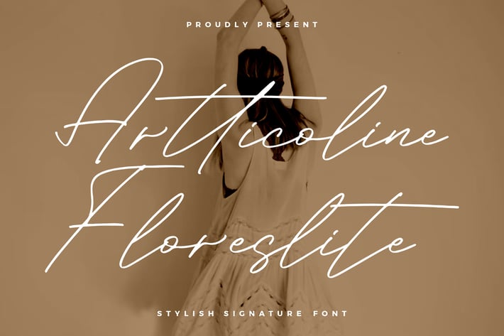 Artticoline Floreslite Stylish Signature Font 