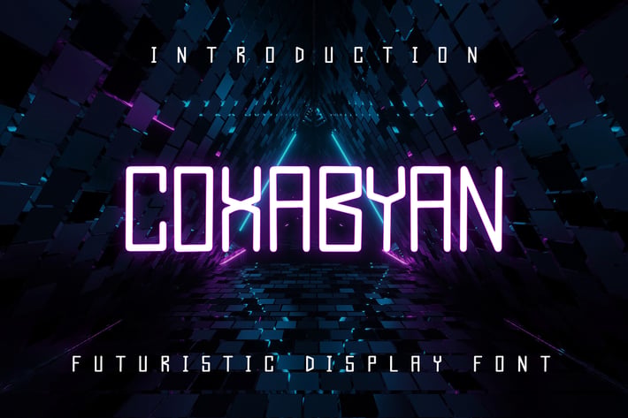 COXABYAN -  Futuristic Display Font