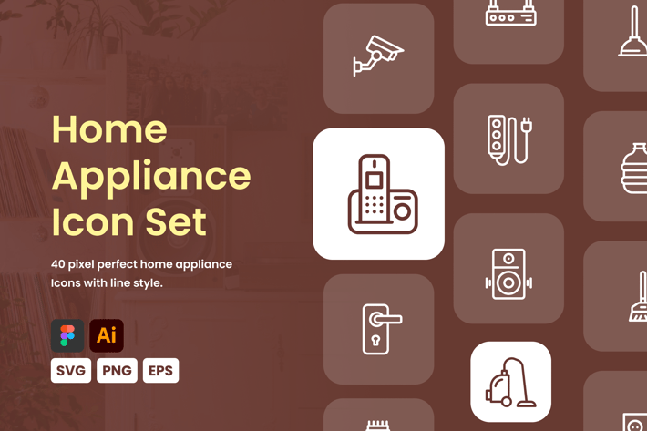 Home Appliance Icon Set