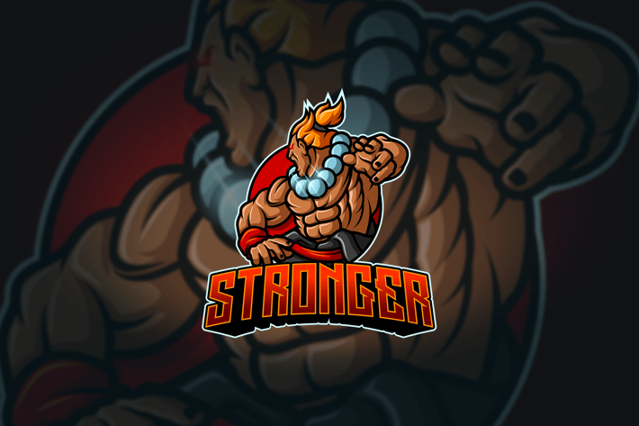 Stronger - Mascot & Esport Logo