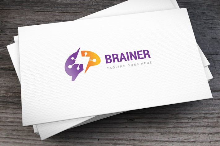 Brain Power Logo Template