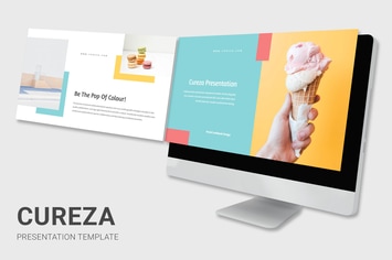 Cureza - Pastel Colors Pitch Deck Keynote