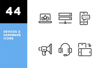 Devices & Audio Icons