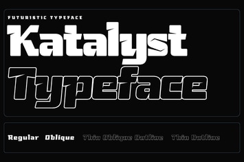 Katalyst - Cutting-Edge Typeface