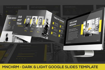Mnchrm - Dark & Light Google Slides Template