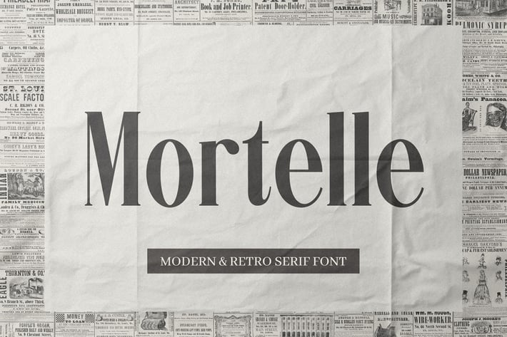 Mortelle - Condensed Serif Font