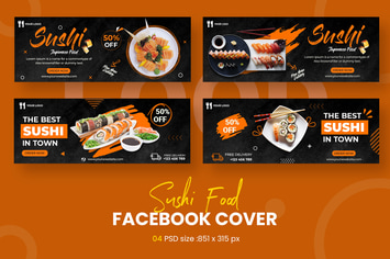 Sushi Food Facebook Timeline Covers