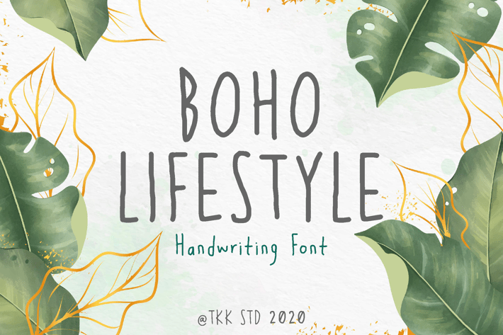 Boho Lifestyle - Cute Girly Font