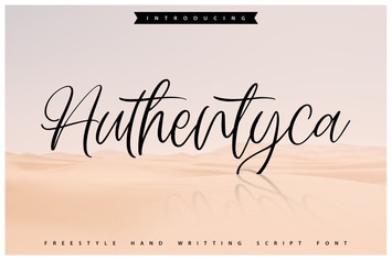 Authentyca | Freestyle Handwritting Script Font
