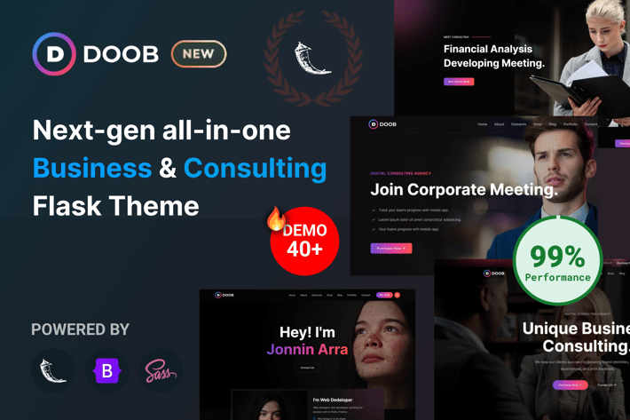 Doob - Business & Consulting Flask Template