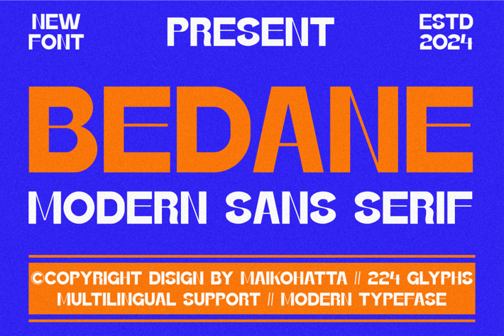 Bedane - Modern Sans Serif