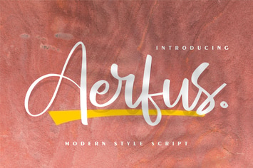 Aerfus | Modern Style Script