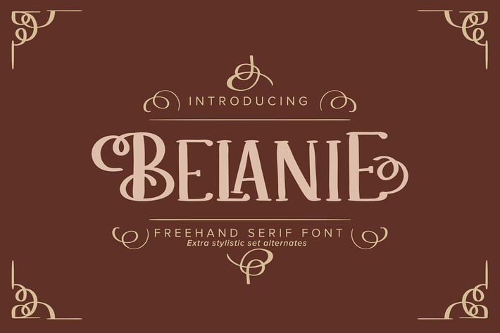 Belanie | Freehand Serif Font
