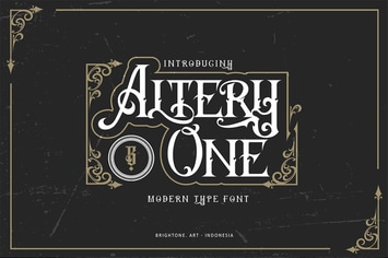Altery One - classic blackletter