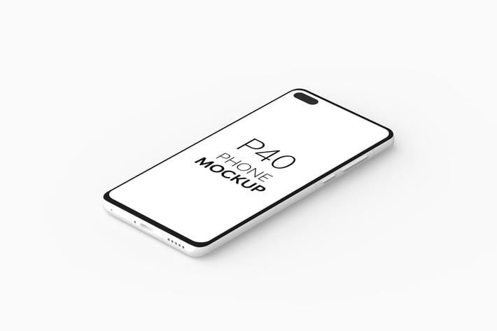 P40 Phone Mockup