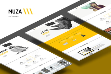 Muza — Creative Portfolio or Agency PSD Template