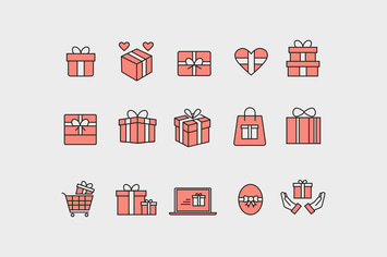 15 Gift and Present Icons