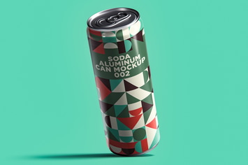 Soda Aluminum Can Mockup 002