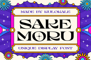 Sake Moru Unique Display Font