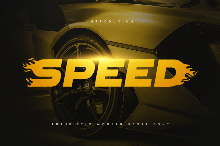Speed - Futuristic Modern Sport Font