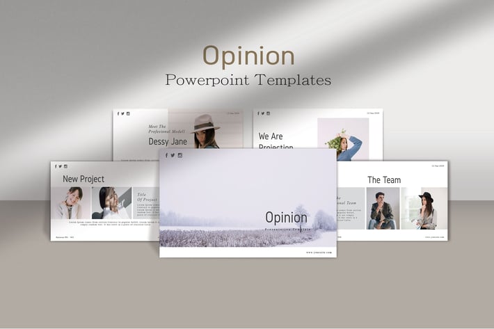 OPINION - Minimals Powerpoint Template