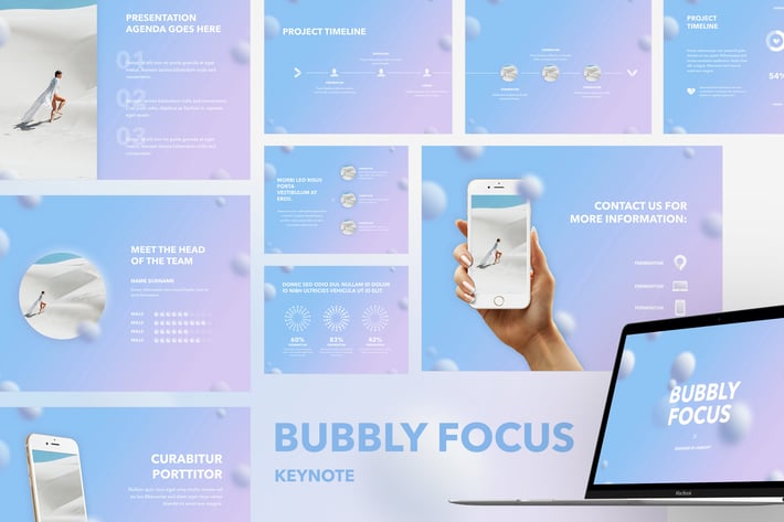 Bubbly Focus Keynote Template