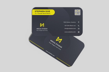 Floating Business Card Mockup V3