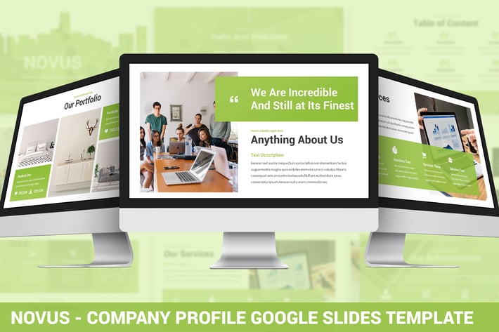 Novus - Company Profile Google Slides Template