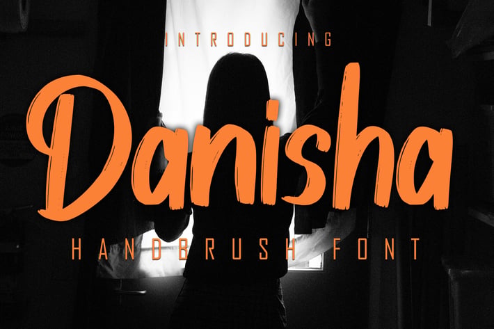 Danisha Handbrush Font