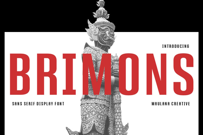 Brimons Sans Serif Display Font
