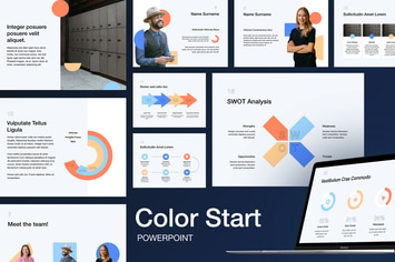 Color Start PowerPoint Template