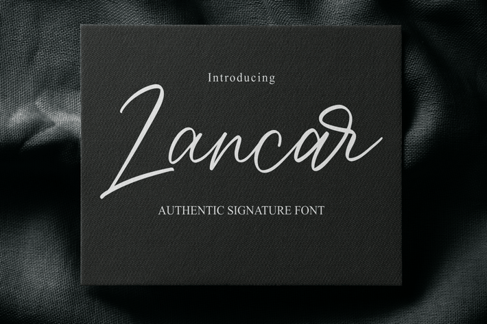 Lancar - Authentic Signature Font
