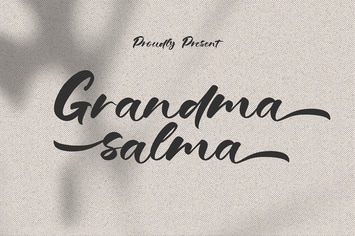 Grandma Salma - Hand Lettered Typeface
