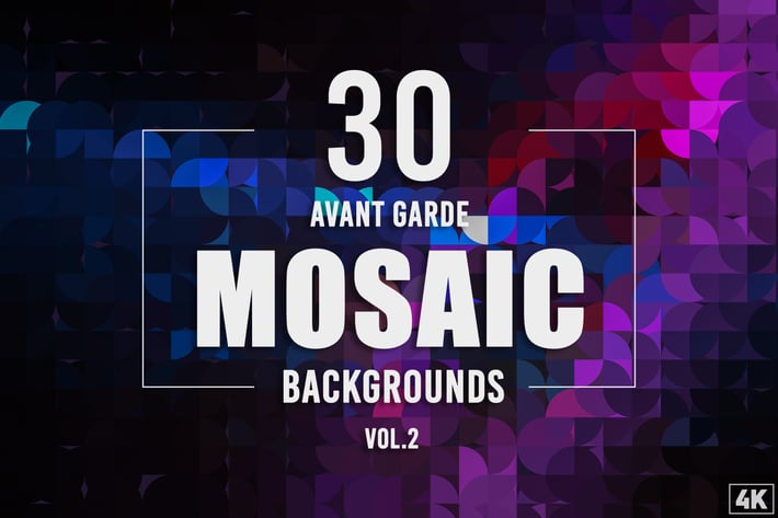 30 Avant Garde Mosaic Backgrounds - Vol.2