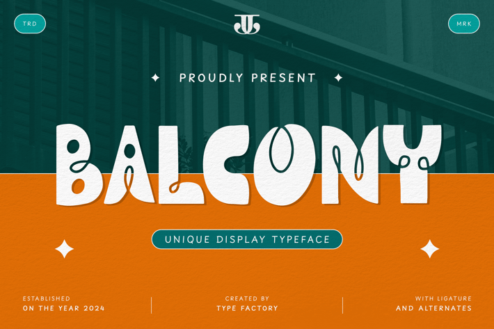 Balcony - Unique Display Typeface