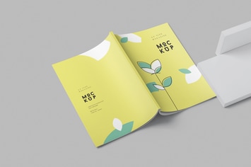 Magazine Mockup - A4 210x297 mm Size