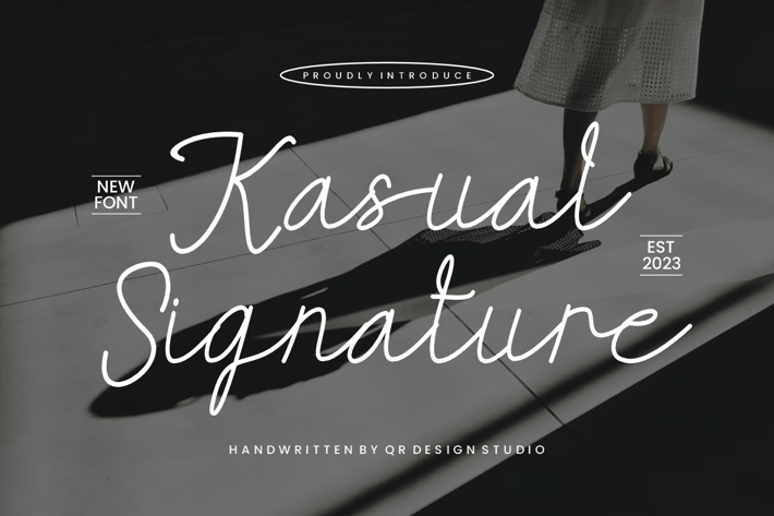 Kasual Signature - Cursive Font