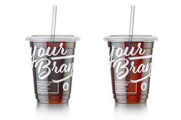 Soda Cup With Straw