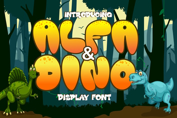 Alfa and Dino - Thick and Bold Display Font