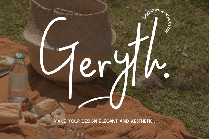 Geryth - Elegant Casual handwritten