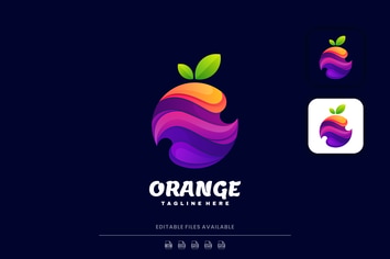 Orange Gradient Colorful Logo