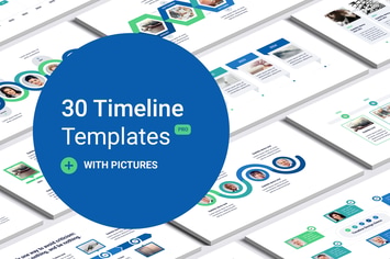 Timeline with images for PowerPoint
